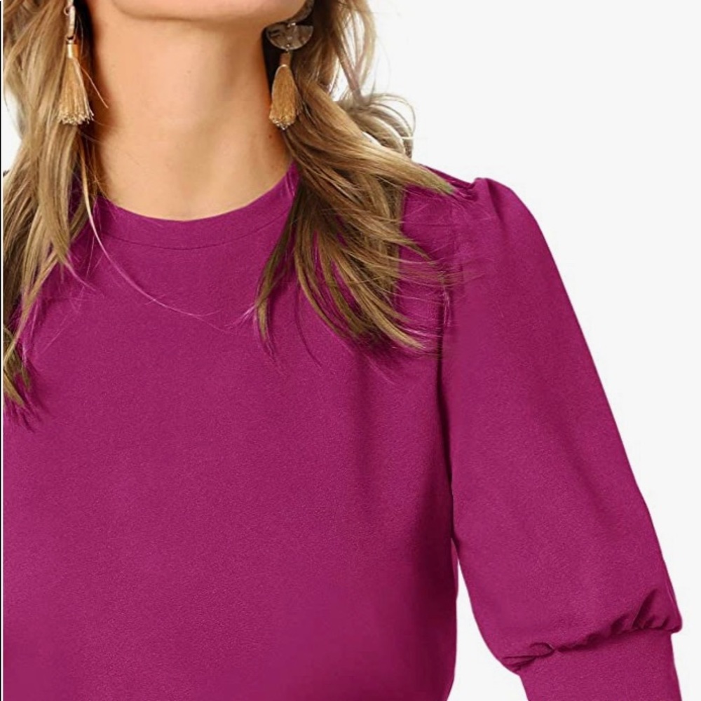 Raspberry blouse - Picture 3 of 5